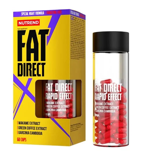 Nutrend Fat Direct - Unterstützt die Fettverbrennung im Schlaf (mit Wakame-Extrakt) 60 Kapseln