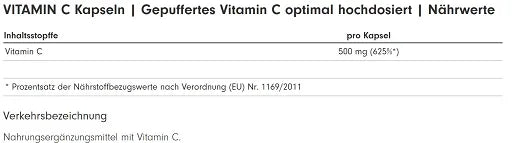 ProFuel Vitamin C gepuffert 365 Kapseln