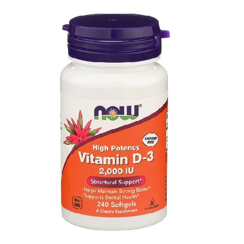Now - Vitamin D3 2000IU - 240 Softgels