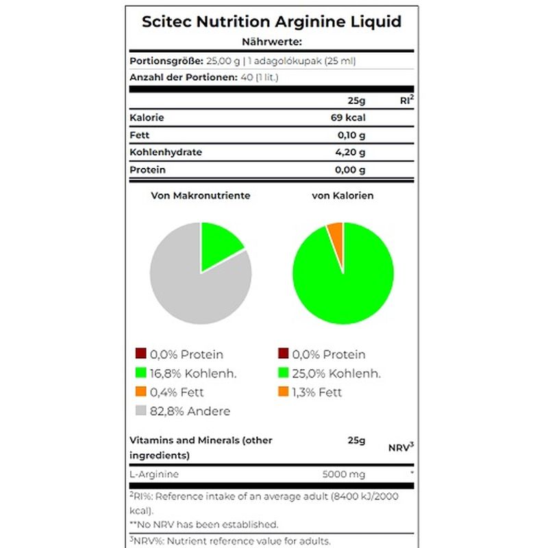Scitec Liquid Arginine 1000ml