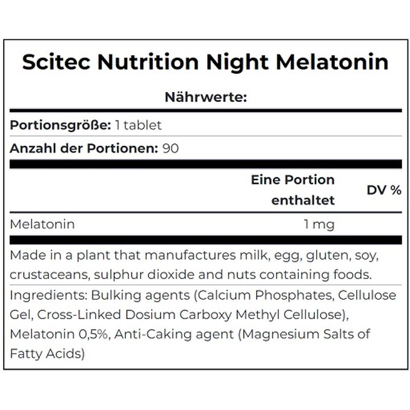 Scitec Night Melatonin (90 Tabl.)
